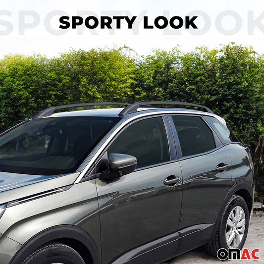 Aluminium Dachreling Relingträger für Nissan Qashqai J10 2007-2014 Schwarz OMAC DE