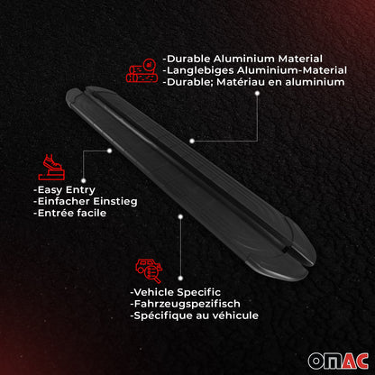 2023-2025 BYD Seal Trittbretter Seitenschweller Seitenbretter Alu Schwarz OMAC DE