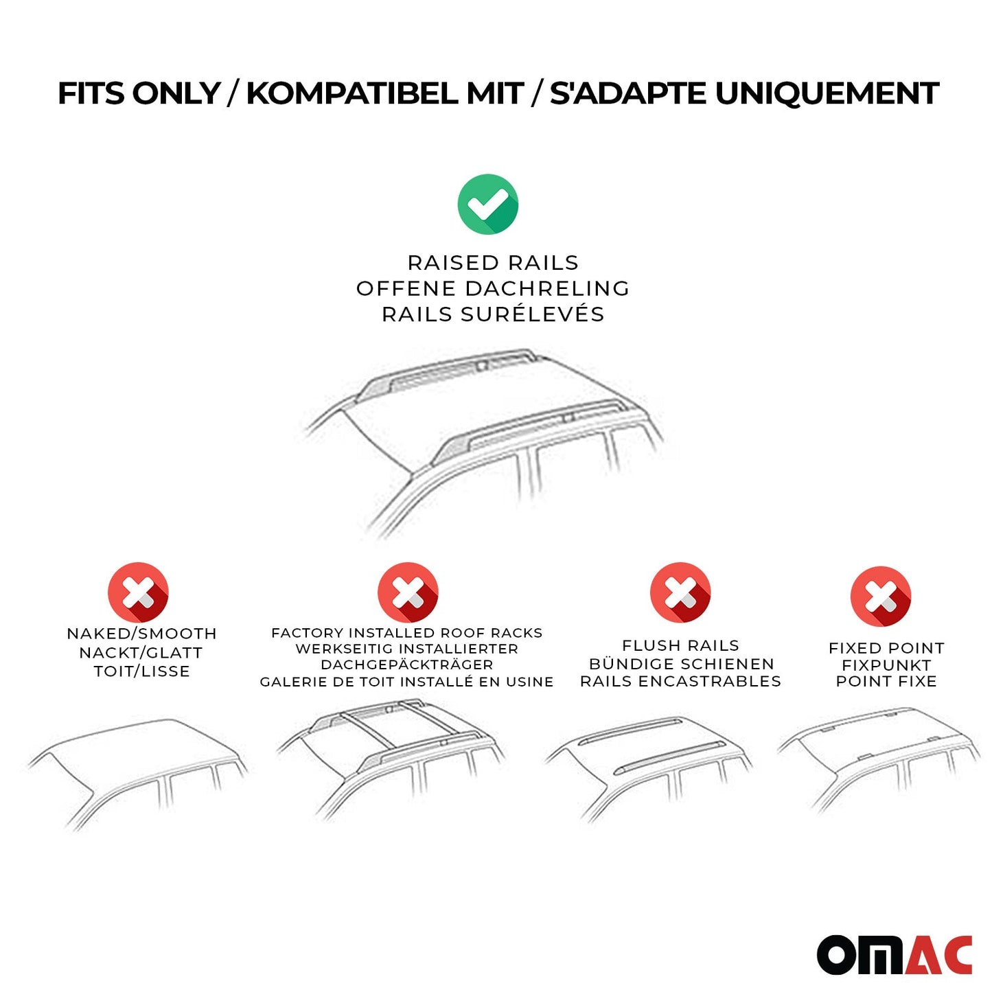 Dachträger Grundtäger für Toyota RAV4 2000-2012 3-5 tür 90kg Alu Silber 2x ABE