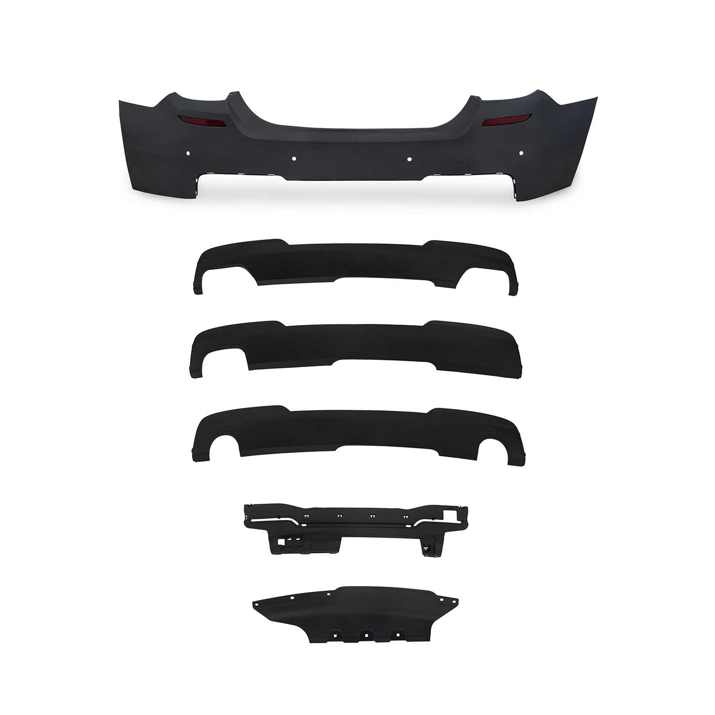 JOM Stoßstangen Kit & Seitenschweller für BMW 5er F10 MT 2010-2013 Schwarz 16tlg OMAC DE