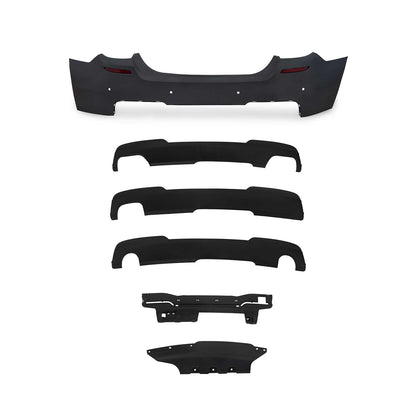 JOM Stoßstangen Kit & Seitenschweller für BMW 5er F10 MT 2010-2013 Schwarz 16tlg OMAC DE