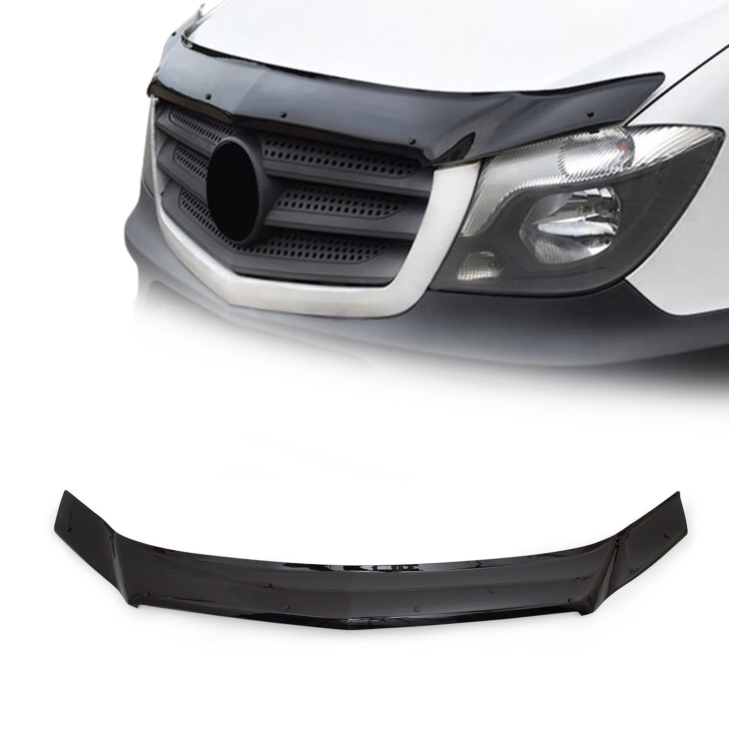 Motorhaube Deflektor Insektenschutz für Mercedes Sprinter W906 2013-2025 Dunkel - autoseifert.com