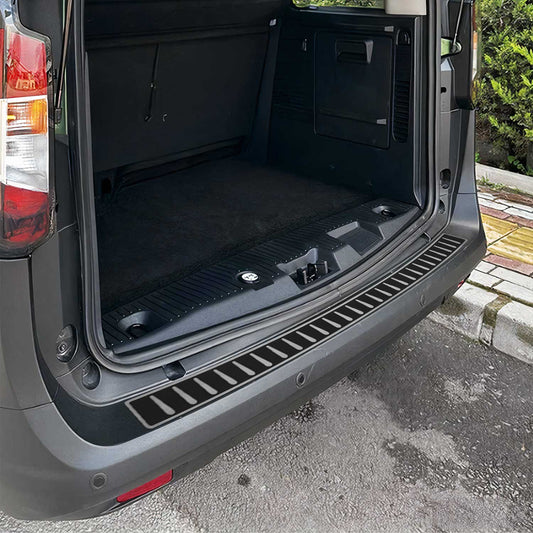Ladekantenschutz für Ford Tourneo Courier 2023-2025 Edelstahl Carbon Foliert OMAC DE