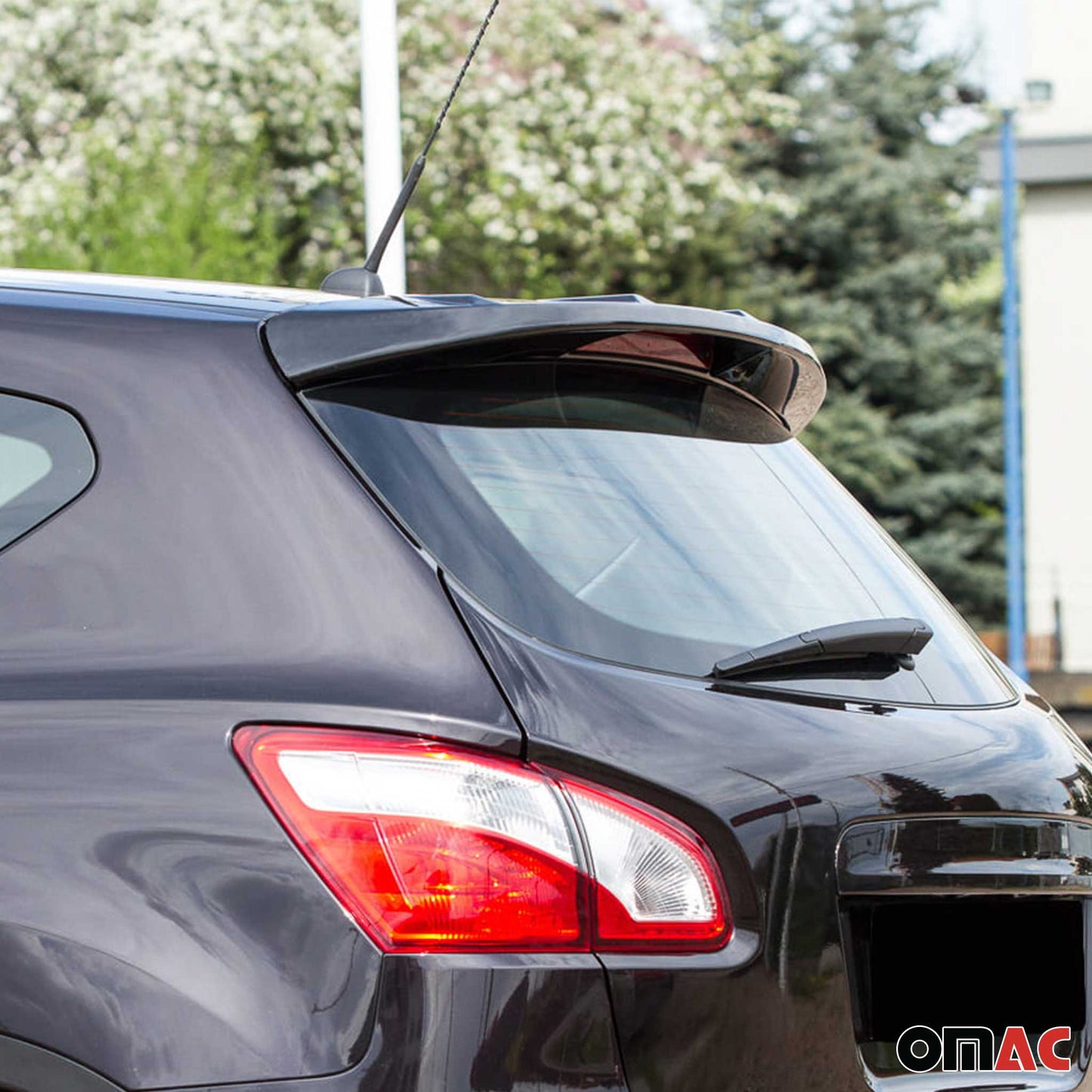 Heckspoiler Dachspoiler Flügel Hinten Grundiert für Nissan Qashqai 2006-2014 OMAC DE
