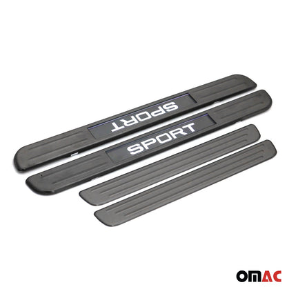 Einstiegsleisten Türschweller für Citroen C3 2002-2009 Chrom Gebürstet Dunkel 4x OMAC DE
