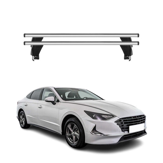 Menabo Dachträger Grundträger für Hyundai Sonata VIII 2019-2025 Alu Grau 2tlg OMAC DE