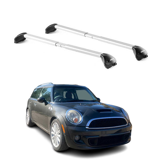 Dachträger Grundtäger für Mini Clubman R55 2007-2014 100kg Alu Silber 2 tlg ABE OMAC DE