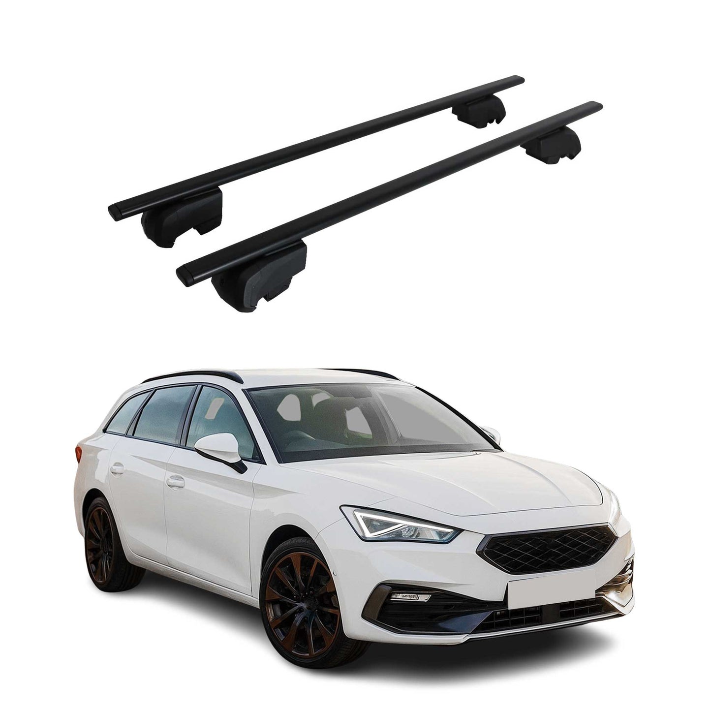 Dachträger Grundtäger für Cupra Leon Sportstourer 2020-2025 75kg Metall Schwarz OMAC DE