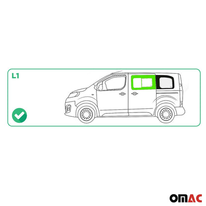 Schiebefenster Seitenfenster für Citroen Spacetourer 2017-2023 Schwarz Links L1 OMAC DE