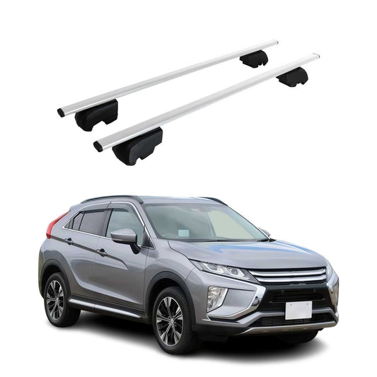 Dachträger Grundträger für Mitsubishi Eclipse Cross 2018-2022 Metall Silber ABE OMAC DE
