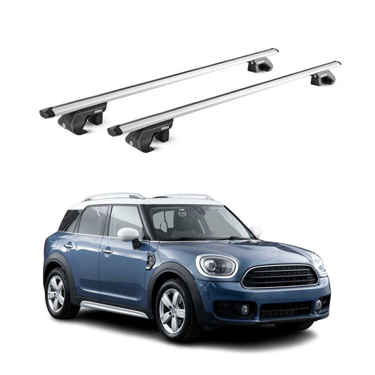 Dachträger Grundtäger für Mini Countryman F60 2017-2023 90kg Alu Silber 2x ABE OMAC DE