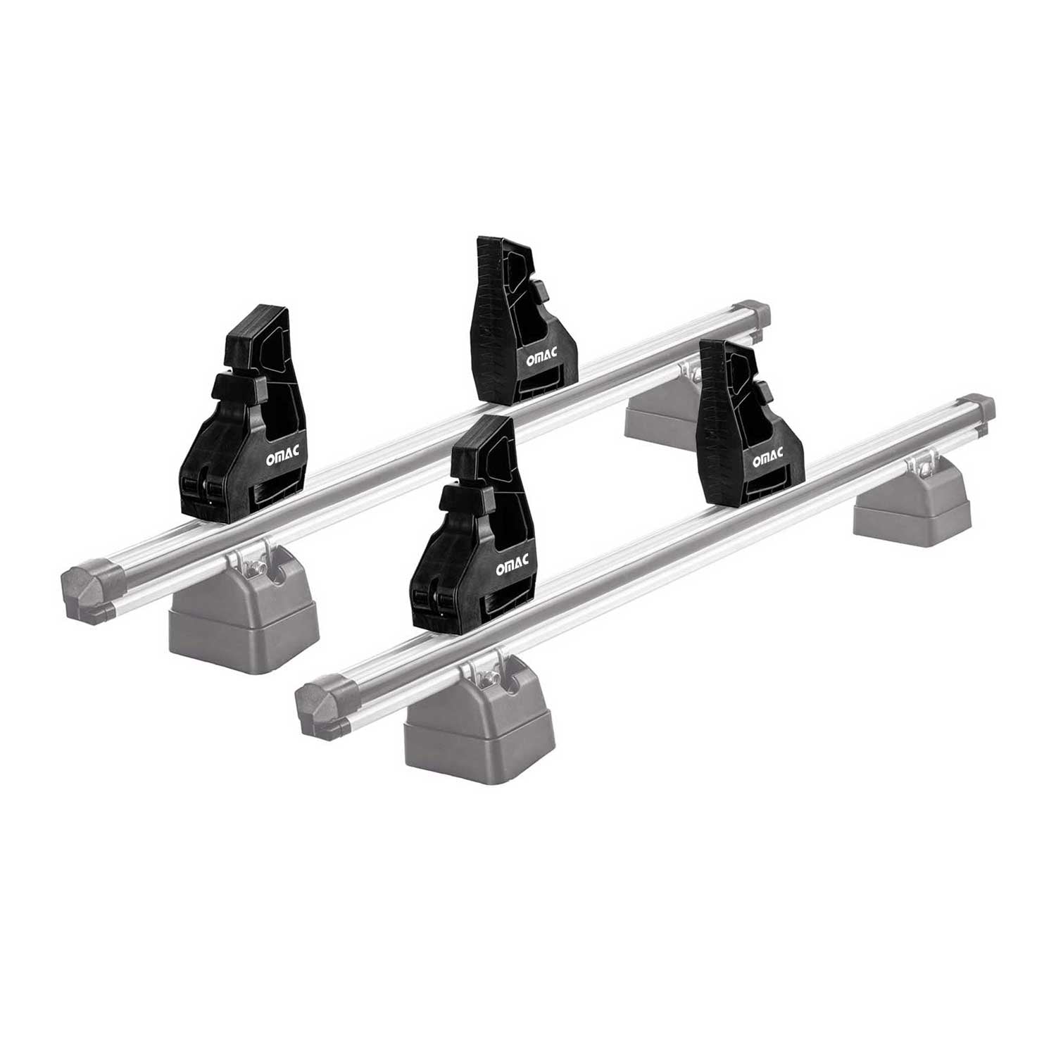 Ladungsbegrenzer Lastanschläge Load Stopper für Dachträger Einstellbar 4tlg OMAC DE