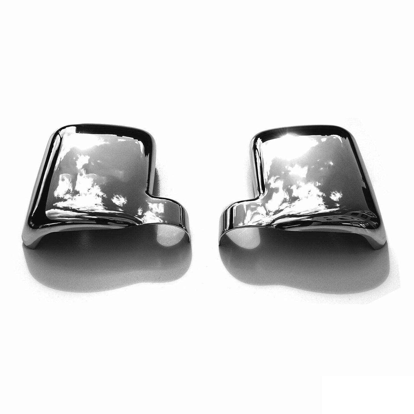 Spiegelkappen Spiegelabdeckung für Ford Connect 20002-2009 Chrom ABS Dunkel 2tlg OMAC DE