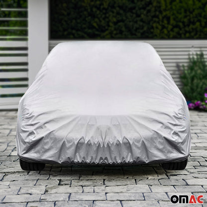 Auto Schutzhülle Vollgarage Autoabdeckung Universal Grau 460x165x119 OMAC DE