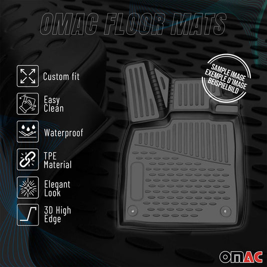 2006-2025 Citroen Jumper Fußmatten TPE Schwarz 2 tlg