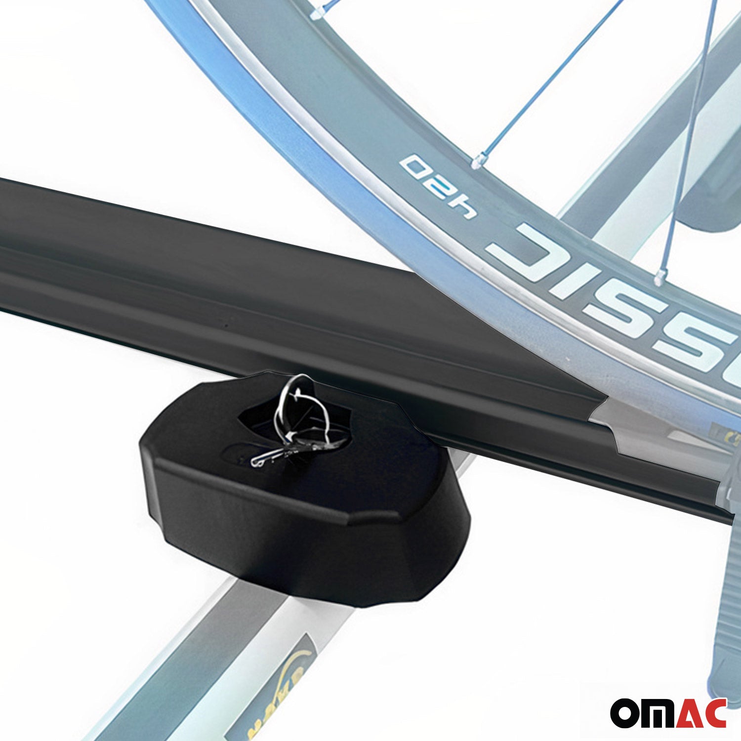 2x Fahrradträger Dachfahrradträger bis 17kg Aluminium Schwarz Fahrradhalter OMAC DE