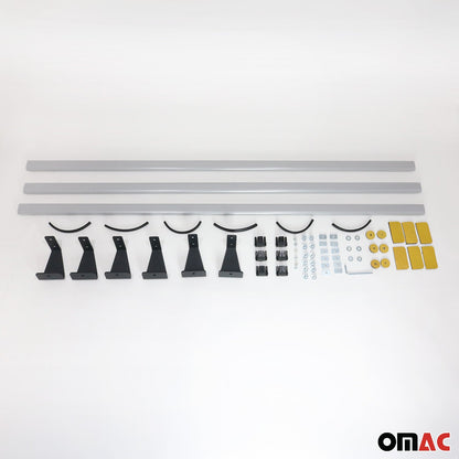 Dachträger Grundtäger für Mercedes Citan W420 2021-2025 75kg Stahl Silber 3 tlg OMAC DE