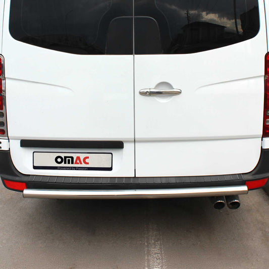 Ladekantenschutz Stoßstangenschutz für VW Crafter 2006-2017 Gebürstet Dunkel OMAC DE