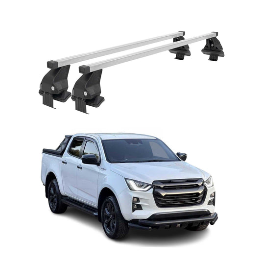 Menabo Dachträger Grundträger für Isuzu D-Max III 2019-2025 Stahl Grau 2tlg OMAC DE
