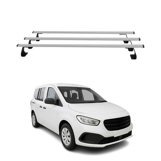 Dachträger Grundtäger für Mercedes Citan W420 2021-2025 75kg Stahl Silber 3 tlg OMAC DE