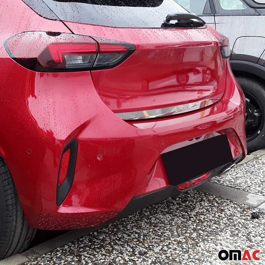 Kofferraumleiste Heckklappe Leiste für Opel Corsa F 2020-2025 Edelstahl Chrom OMAC DE