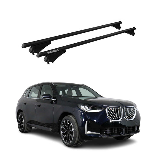 Menabo Dachträger Grundtäger für BMW X3 G45 2024-2025 75kg Alu Schwarz 2 tlg OMAC DE