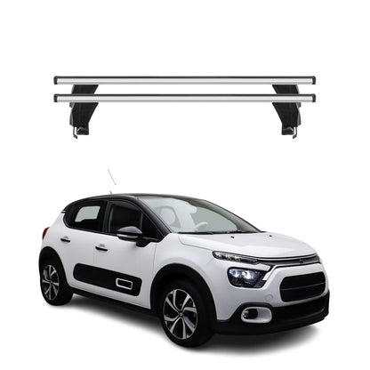 Menabo Dachträger Grundträger für Citroën C3 IV 2024-2025 Alu Grau 2tlg OMAC DE
