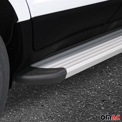 Trittbretter Seitenschweller für VW Tiguan mk3 2024-2025 Aluminium Grau 2tlg
