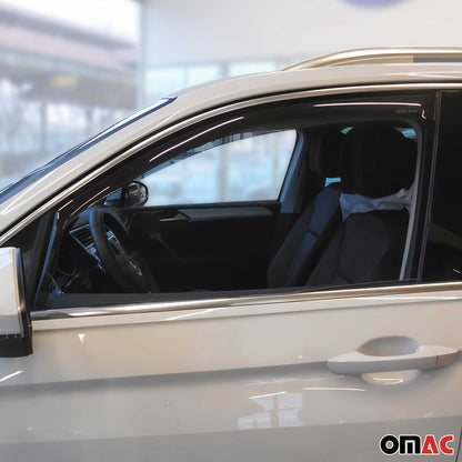 Windabweiser Regenabweiser für VW Tiguan AD 2016-2024 Acryl Dunkel 4tlg