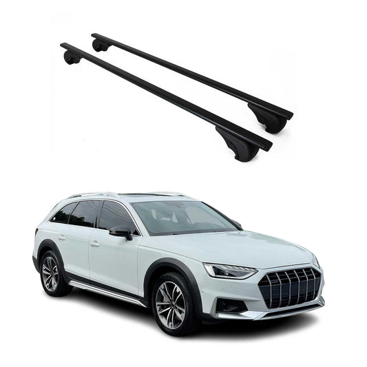 Dachträger Grundtäger für Audi A4 B9 Allroad 2016-2025 75kg Metall Schwarz 2 tlg OMAC DE