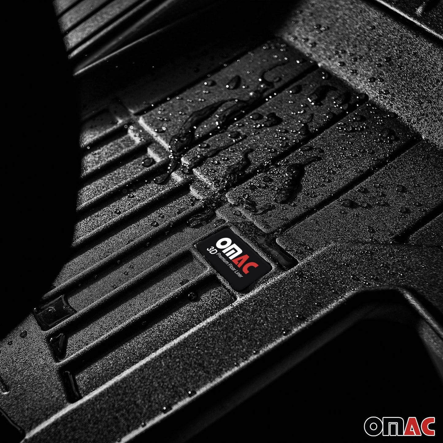 OMAC Gummi Fußmatten für Ford Transit 2000-2013 Premium 3D Automatten Schwarz OMAC DE
