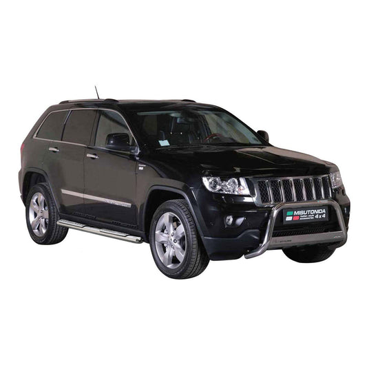 Edelstahl Seitenschweller Schwellerrohre für Jeep Grand Cherokee 2010-2013 Grau OMAC DE