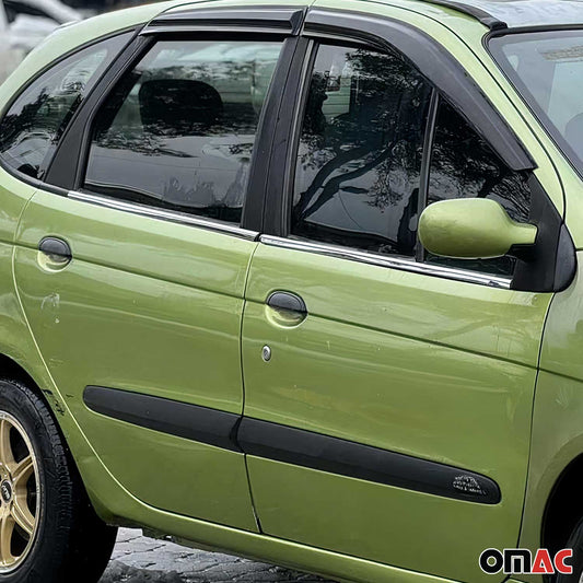 Fensterleisten Zierleisten für Renault Scenic 1999-2003 Edelstahl Chrom OMAC DE