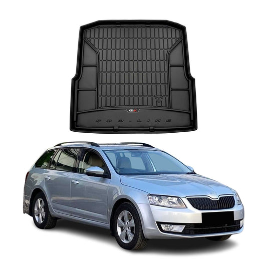 OMAC Gummi Kofferraumwanne für Skoda Octavia Kombi 2012-2019 TPE Laderaumwanne OMAC DE