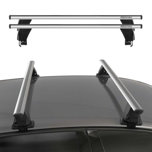 Dachträger Grundtäger für Fiat 500/500e/500EV/500 Hybrid 2007-2025 Alu Silber 2x OMAC DE