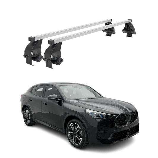 Menabo Dachträger Grundträger für BMW iX2 U10 2024-2025 Stahl Silber 2tlg OMAC DE