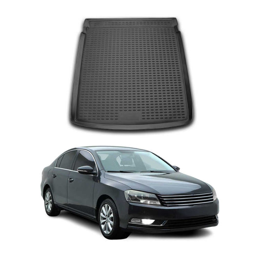 Kofferraumwanne Laderaumwanne für VW Passat B7 Limo 2010-2014 Gummi Schwarz TPE OMAC DE