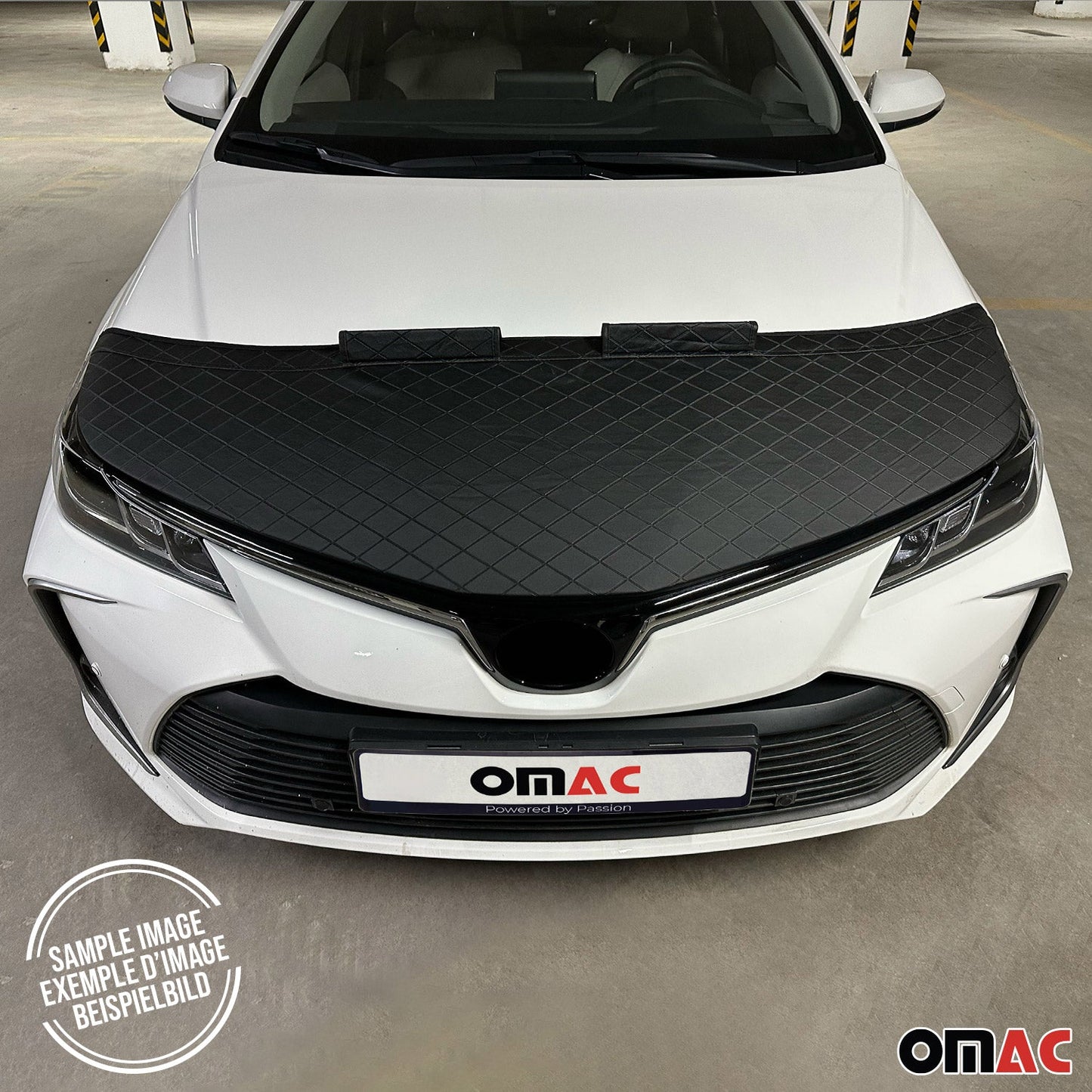 Bonnet Bra Haubenbra Steinschlagschutz für Ford Ranger II 2009-2012 Halb Schwarz OMAC DE