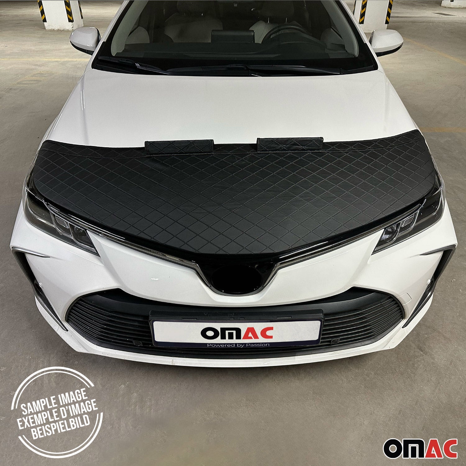 Bonnet Bra Haubenbra Steinschlagschutz für Ford Ranger II 2009-2012 Halb Schwarz OMAC DE