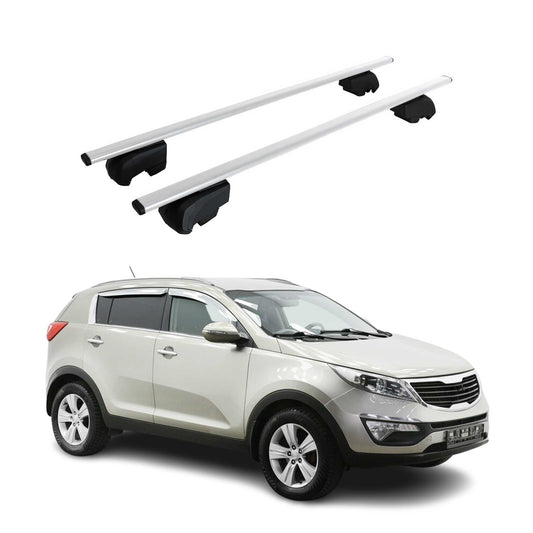 Dachträger Grundträger für Kia Sportage 2010-2015 Metall Silber ABE 2x OMAC DE