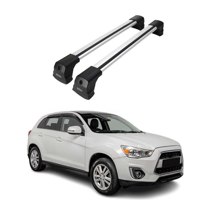 Dachträger Grundtäger für Mitsubishi ASX 2010-2023 75kg Aluminium Silber 2x OMAC DE