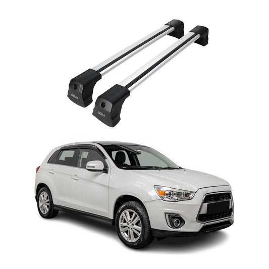 Dachträger Grundtäger für Mitsubishi ASX 2010-2023 75kg Aluminium Silber 2x OMAC DE