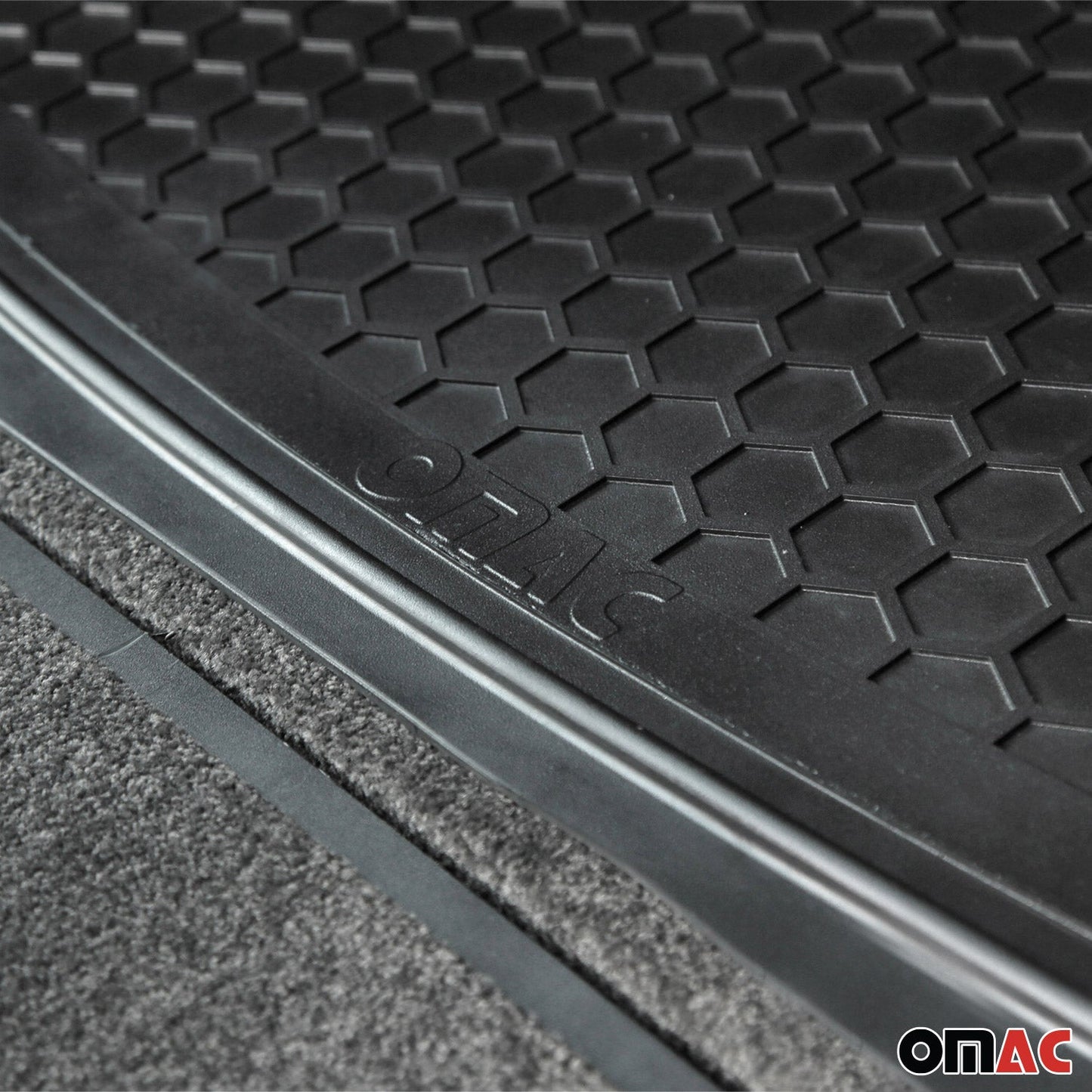 Laderaumwanne Kofferraumwanne Gummi für Alfa Romeo Stelvio 2016-2025 Schwarz OMAC DE