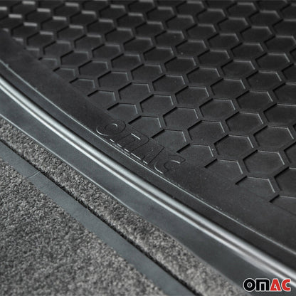 Laderaumwanne Kofferraumwanne Gummi für Alfa Romeo Stelvio 2016-2025 Schwarz OMAC DE