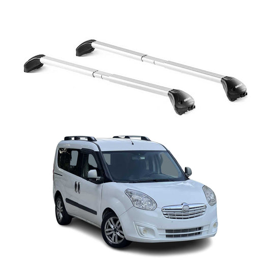 Dachträger Grundtäger für Opel Combo D 2011-2018 5 tür 100kg Alu Silber 2x ABE OMAC DE