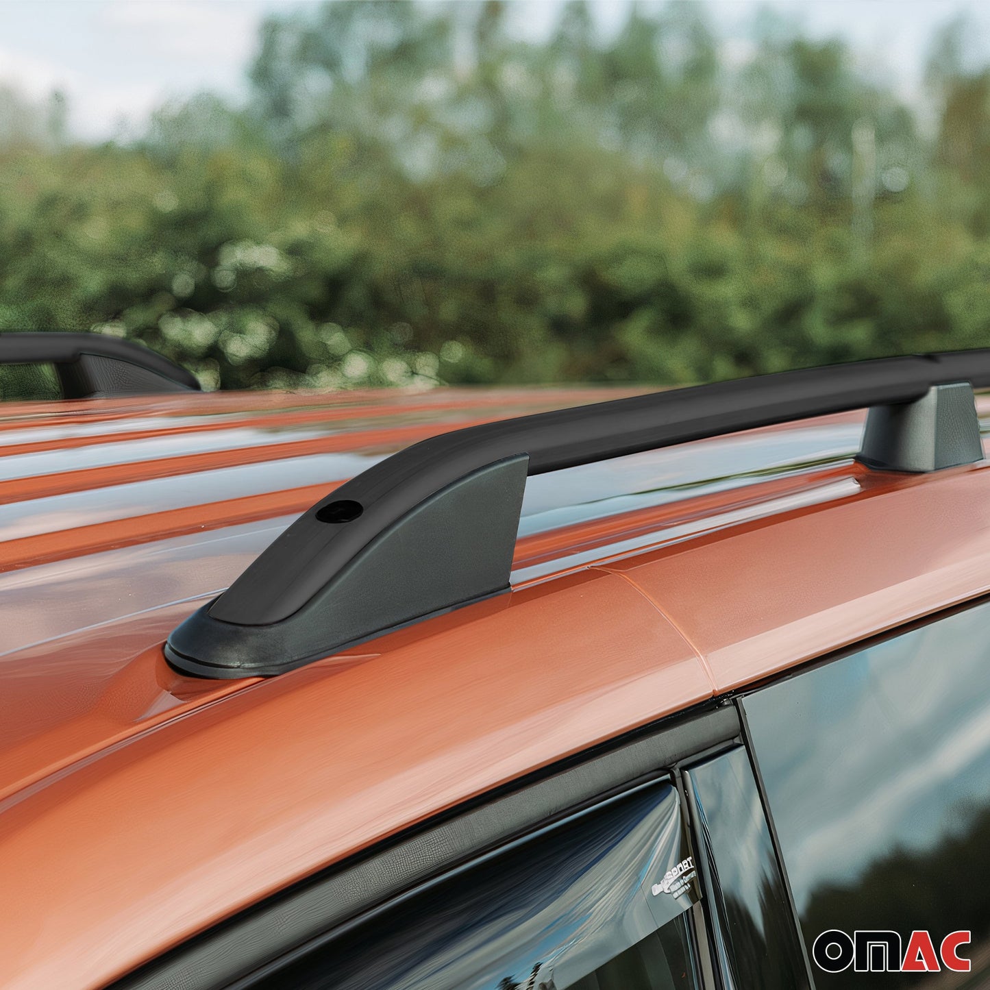 Dachreling Relingträger für VW T7 Multivan 2022-2025 Alu Schwarz L1 L2 2x OMAC DE