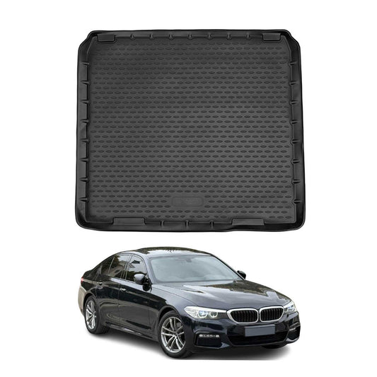 Kofferraummatte Kofferraumwanne für BMW 5er Touring G31 2017-2023 Gummi Schwarz OMAC DE