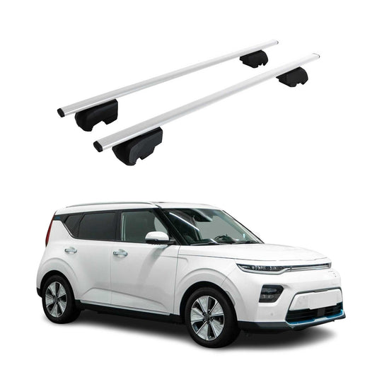 Dachträger Grundträger für Kia Soul EV 2020-2023 Metall Silber ABE 2x OMAC DE