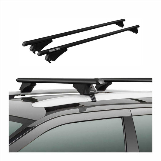 Menabo Dachträger Grundtäger für VW Polo V Cross 6R 2009-2017 75kg Alu Schwarz OMAC DE