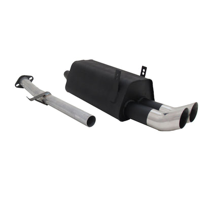 BMW 3er E36 316/318 Novus Sportauspuff 2x76mm DTM Endschalldämpfer mit ABE OMAC DE